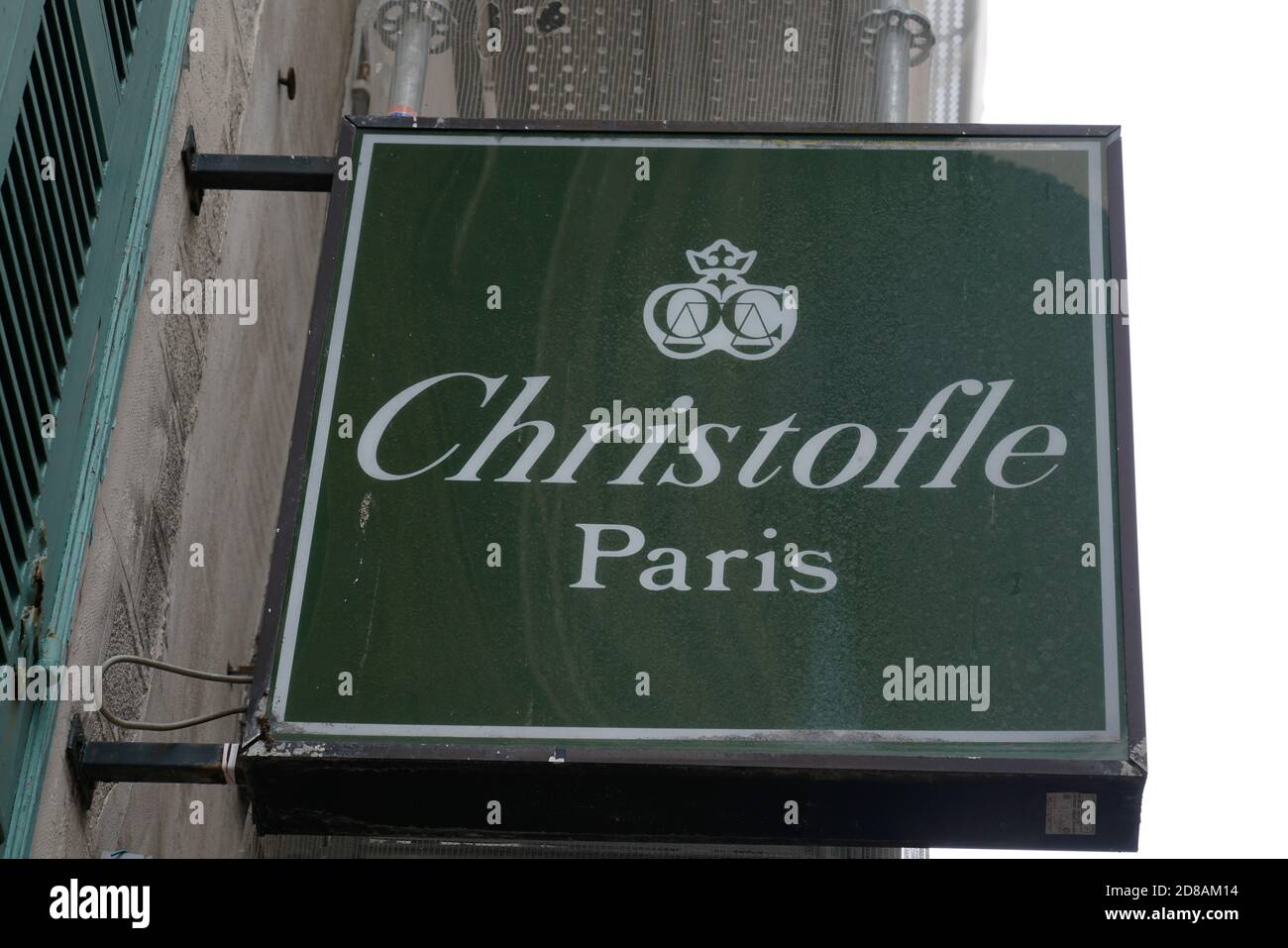 Bordeaux , Aquitaine / France - 10 20 2020 : logo Christofle sur boutique orfèvre et vaisselle magasin de la société Banque D'Images