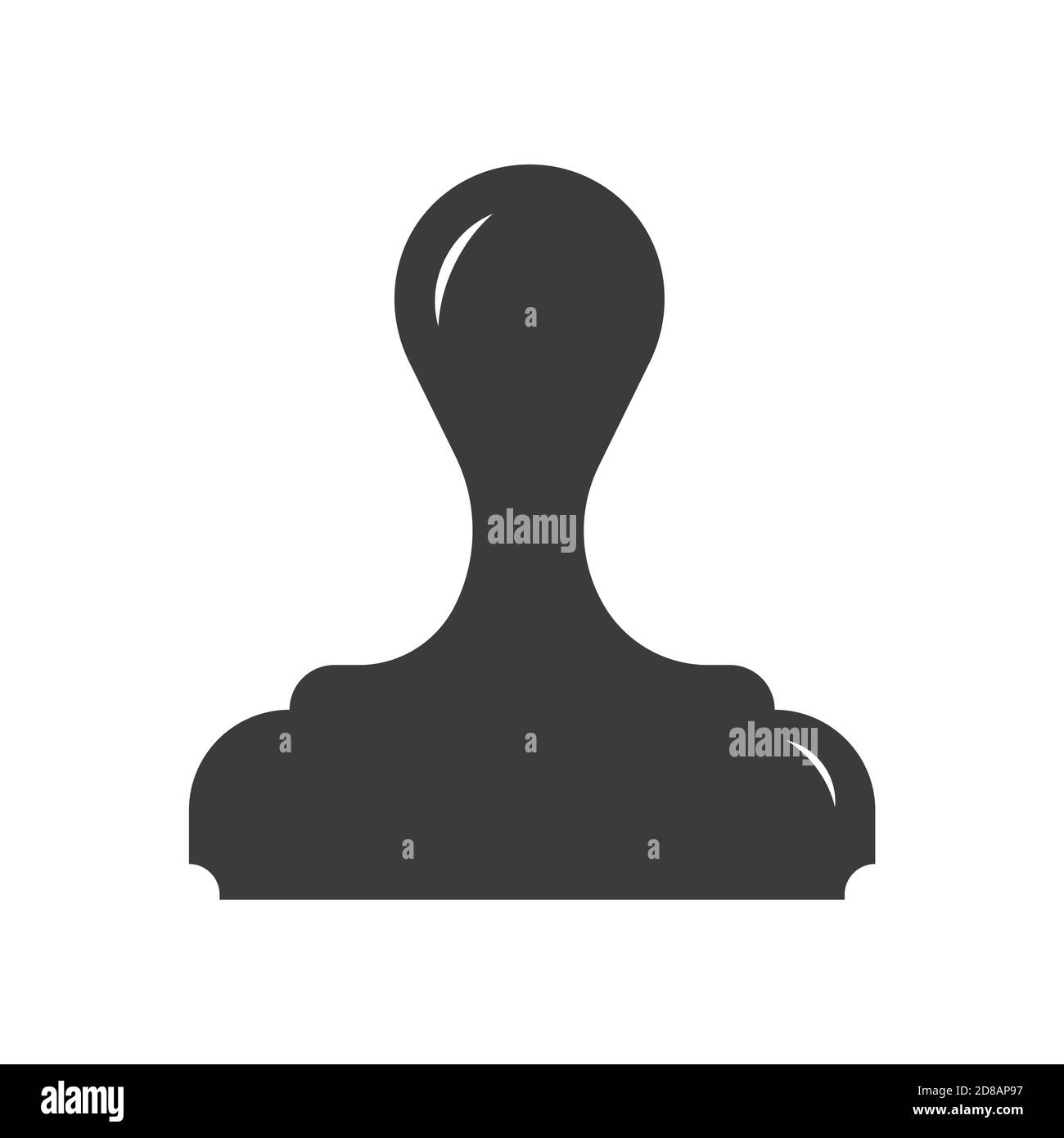 Icône tampon illustration vectorielle noire isolée tendance. Illustration de Vecteur