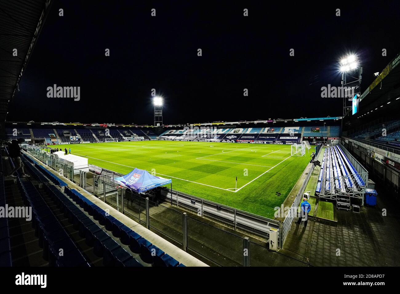 Vue générale lors du match de football Eredivisie du championnat néerlandais entre PEC Zwolle et Willem II le 24 octobre 2020 au stade C du MAC3PARK Banque D'Images