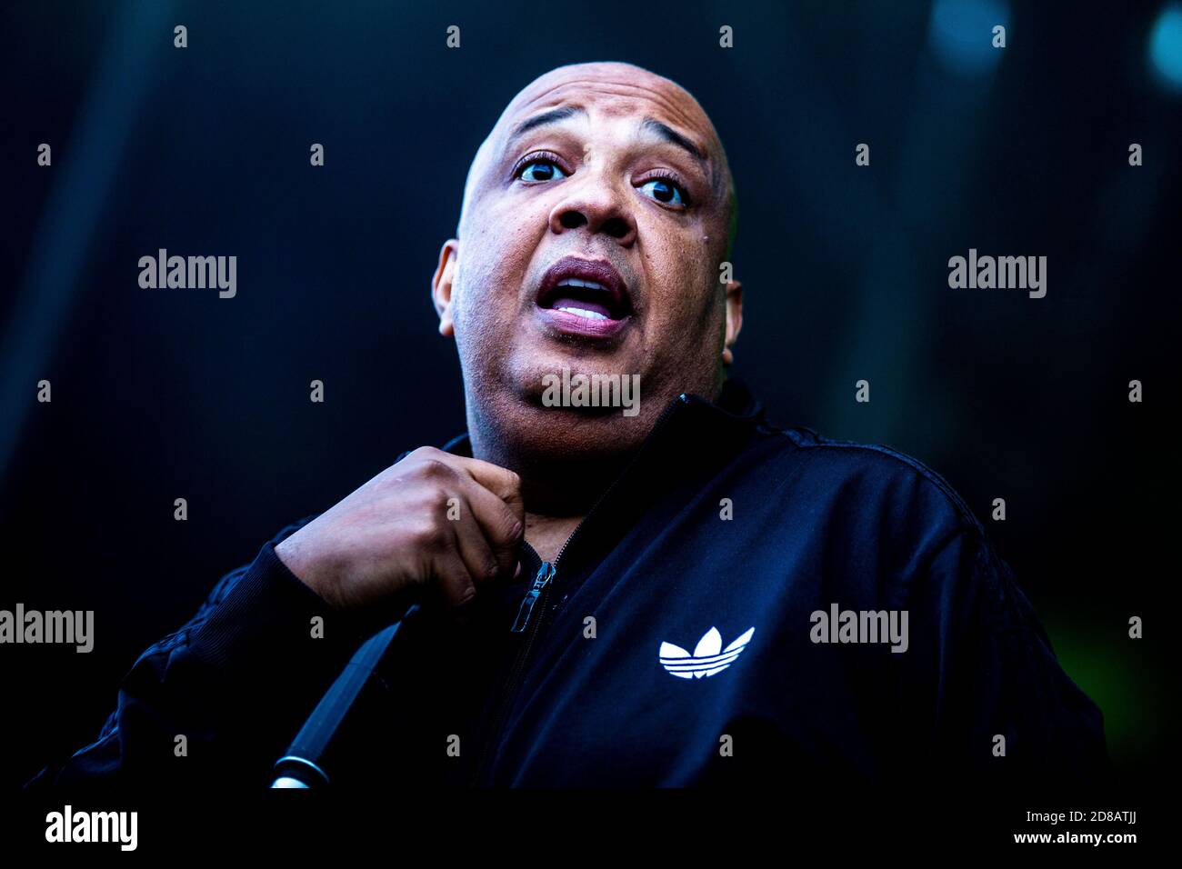 Odense, Danemark. 24 juin 2017. Le groupe de rap américain Run-DMC donne un concert en direct pendant le festival de musique danois Tinderbox 2017 à Odense. Ici le rappeur Joseph Simmons aka Run est vu en direct sur scène. (Crédit photo: Gonzales photo - Lasse Lagoni). Banque D'Images