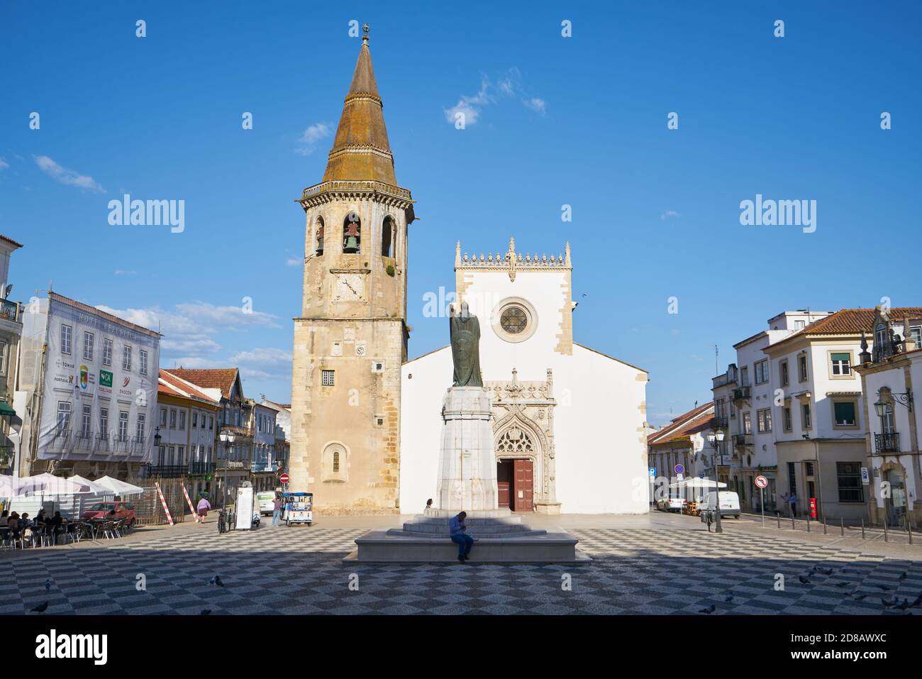 Église Igreja de Sao Joao Baptista à Tomar, Portugal Banque D'Images