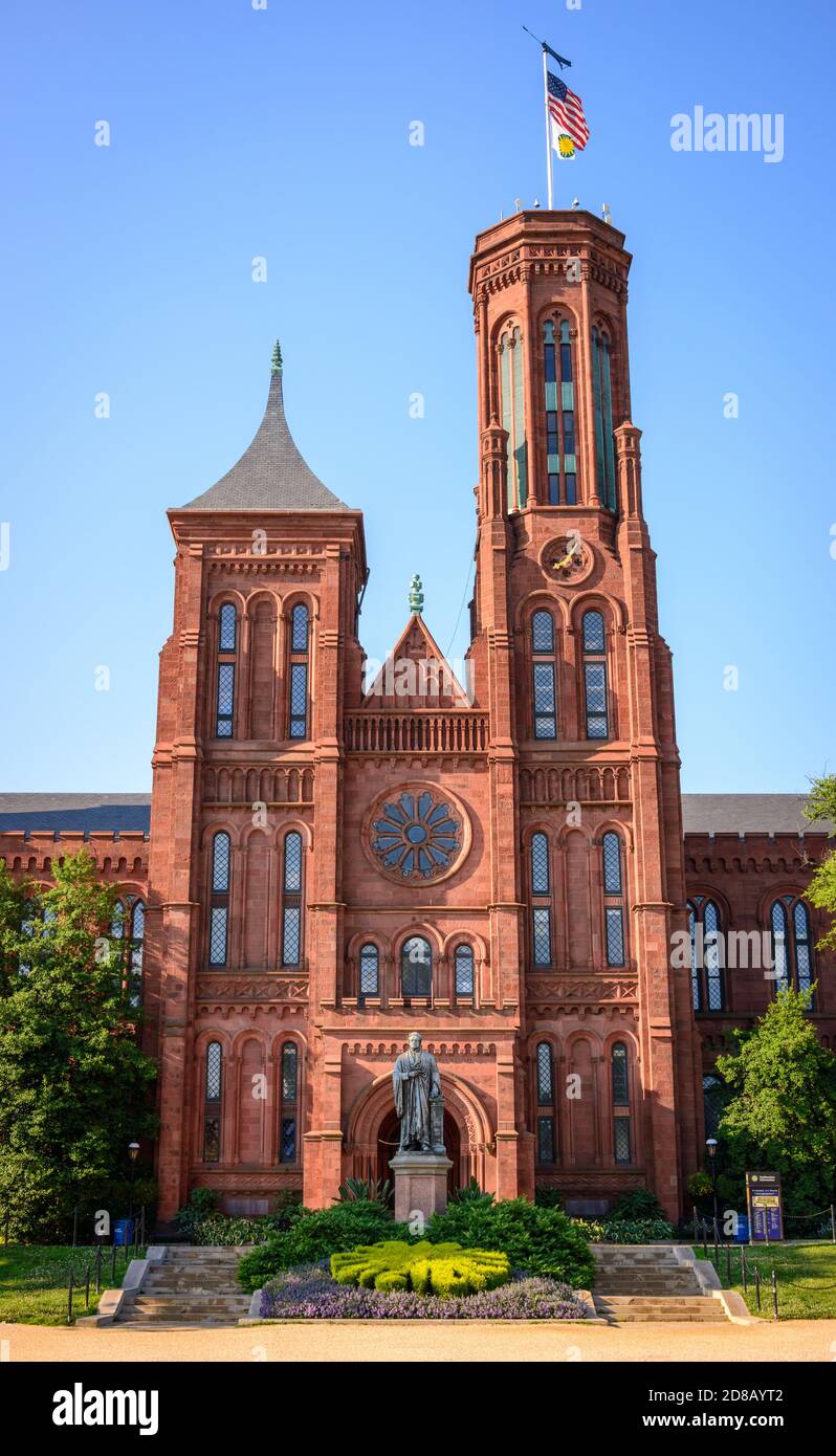 Smithsonian Castle Banque D'Images