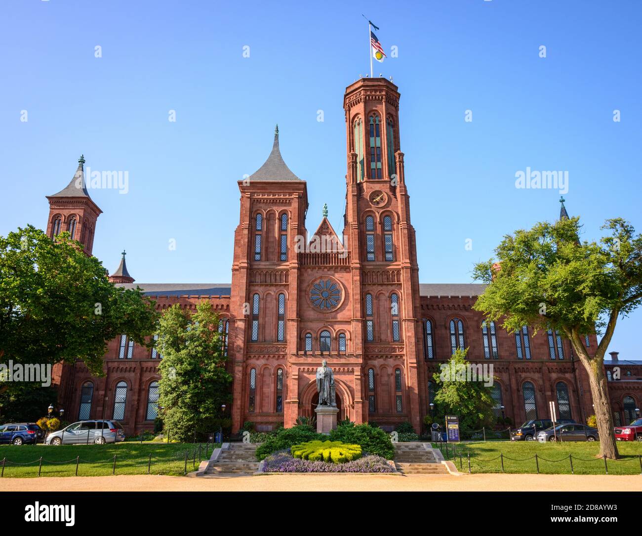 Smithsonian Castle Banque D'Images