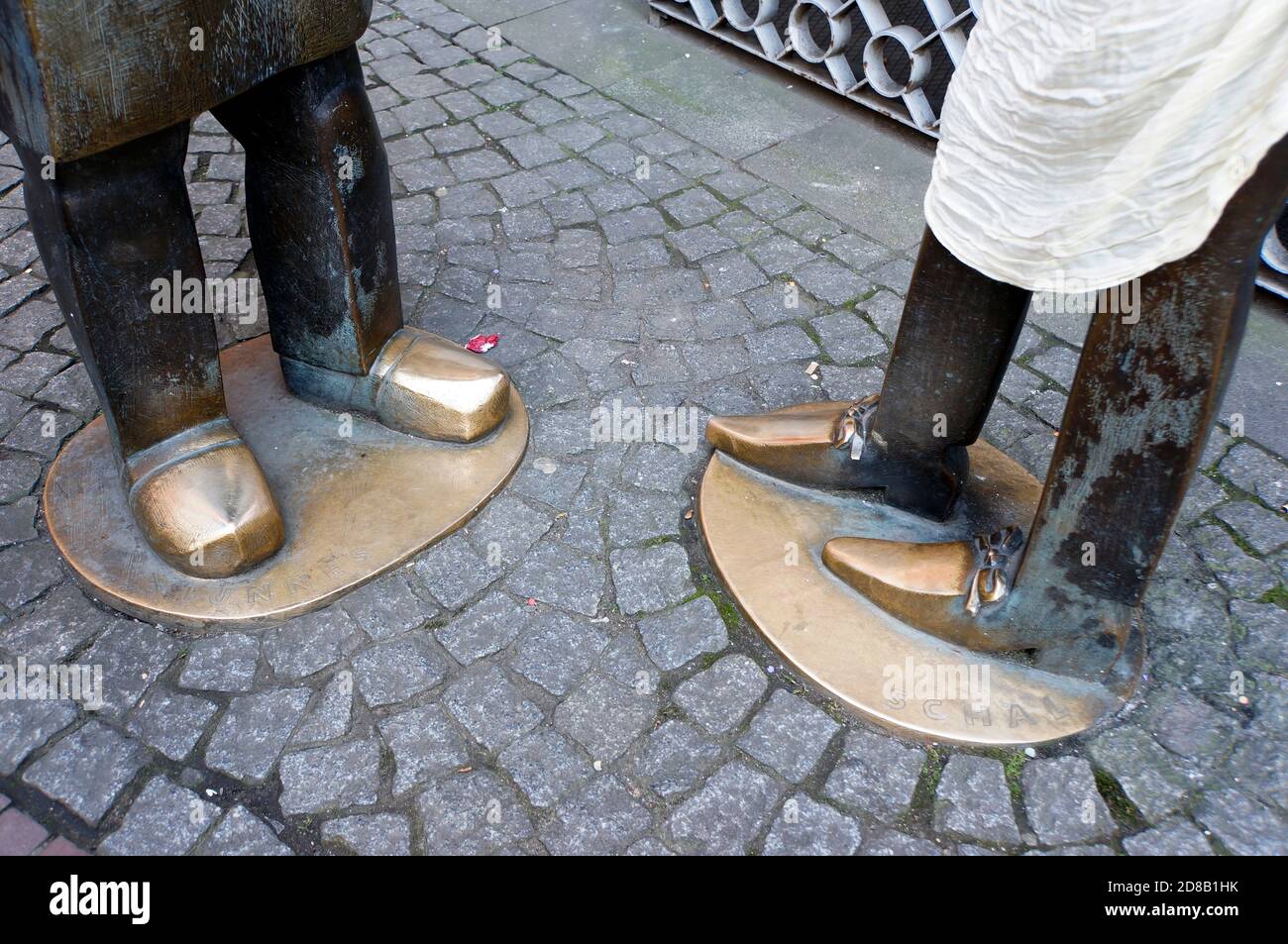 Schäl-Denkmal Weltfrauentag Tünnes und am, Köln, Nordrhein-Westfalen, Deutschland Banque D'Images