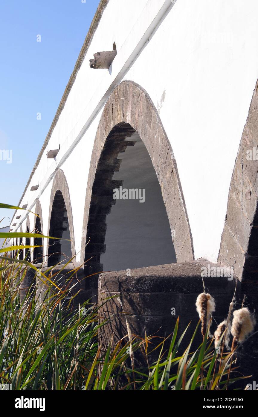 Pont à neuf arcades, Neunbögige Brücke, Hortobágy, Kilenclayukú híd, comté de Hajdú-Bihar, Hongrie, Magyarország, Europe, site du patrimoine mondial Banque D'Images