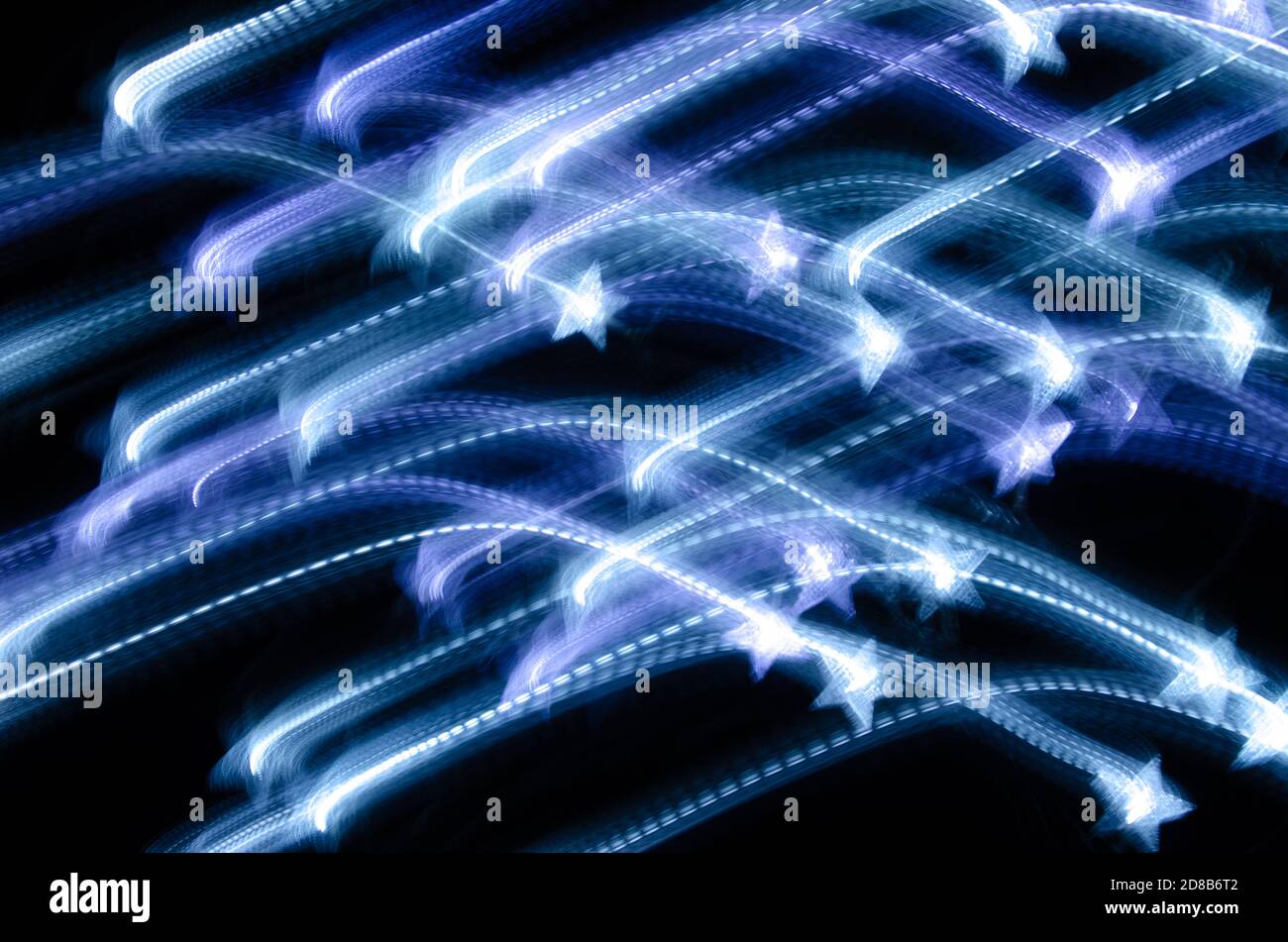 lignes lumineuses sur fond noir, friezlight Banque D'Images