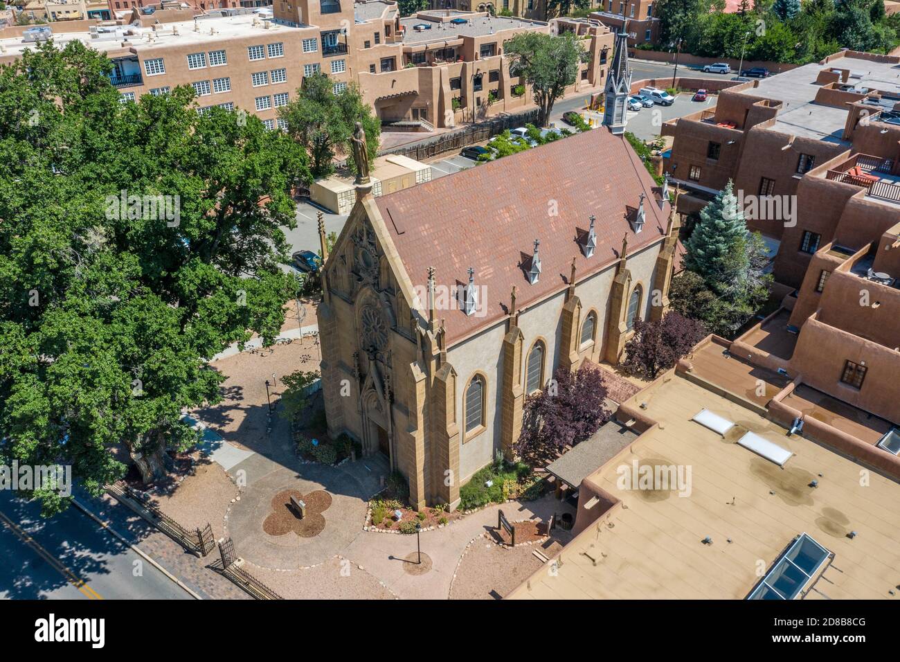 Loretto Chapel, Santa Fe, New Mexico, USA Banque D'Images