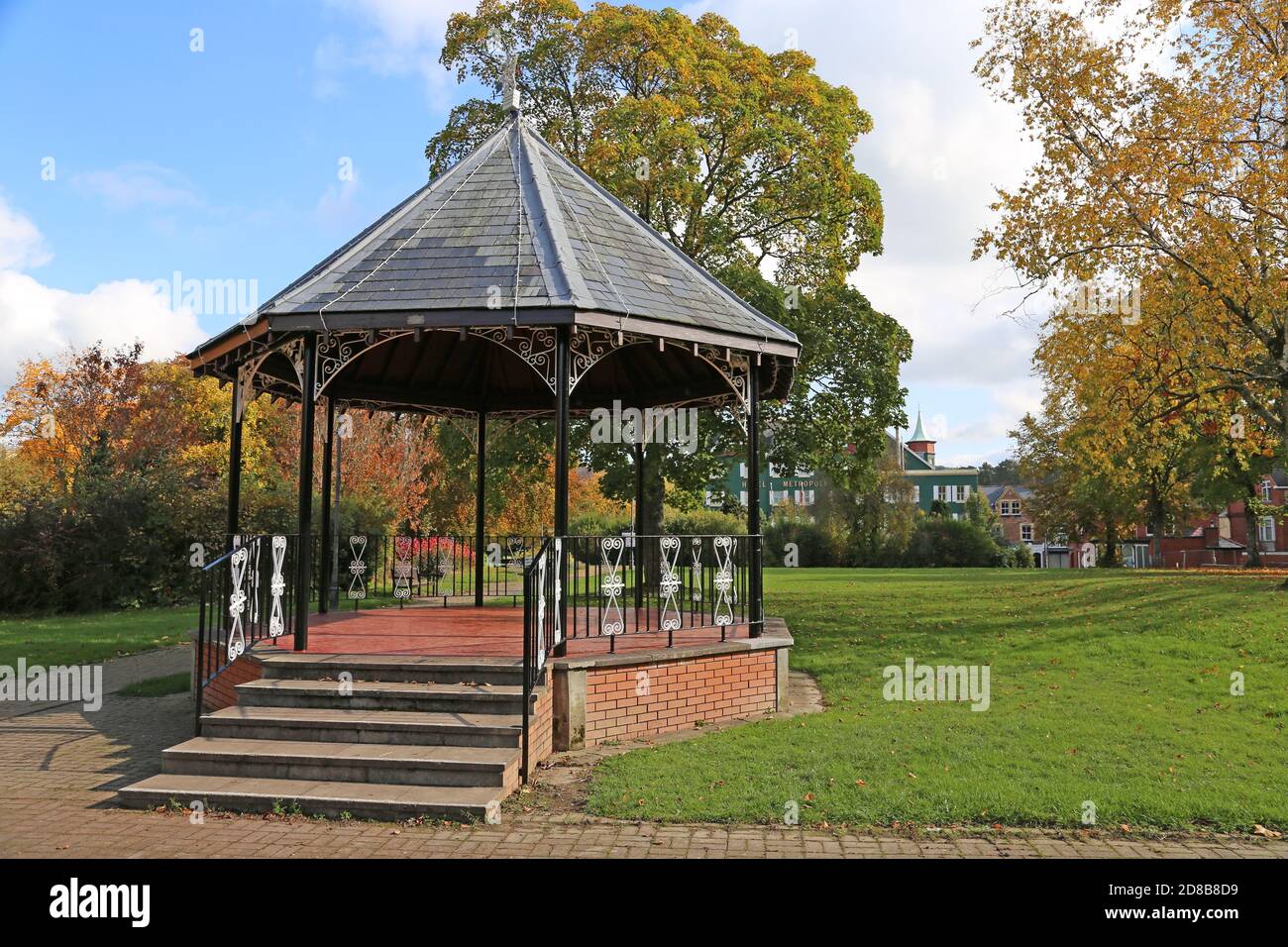 Temple Gardens, Spa Road, Llandrindod Wells, Radnorshire, Powys, pays de Galles, Grande-Bretagne, Royaume-Uni, Royaume-Uni, Europe Banque D'Images