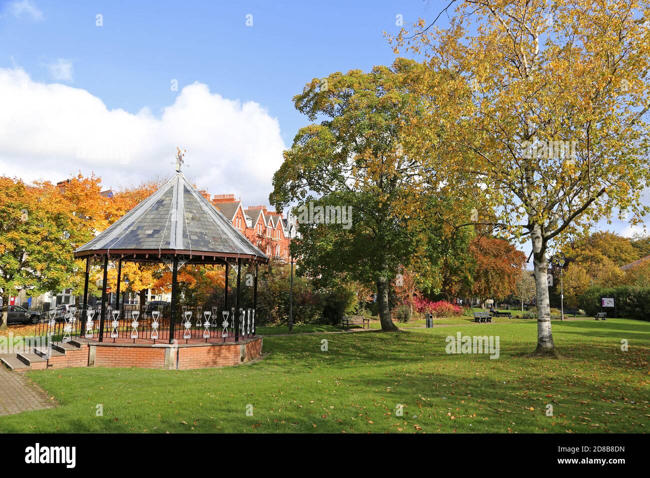 Temple Gardens, Spa Road, Llandrindod Wells, Radnorshire, Powys, pays de Galles, Grande-Bretagne, Royaume-Uni, Royaume-Uni, Europe Banque D'Images