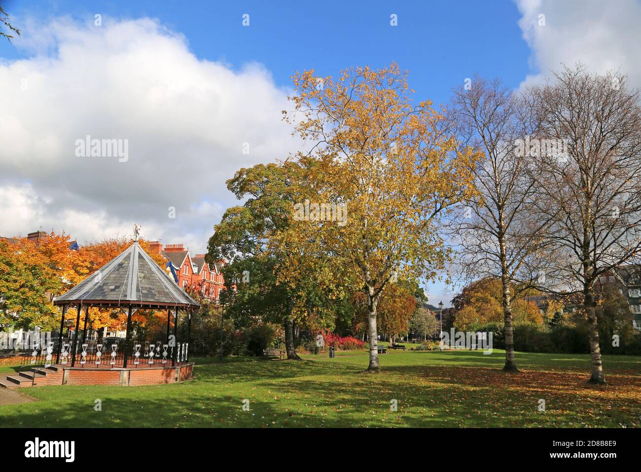 Temple Gardens, Spa Road, Llandrindod Wells, Radnorshire, Powys, pays de Galles, Grande-Bretagne, Royaume-Uni, Royaume-Uni, Europe Banque D'Images