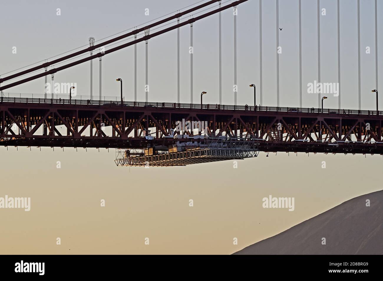 Golden Gate Bridge Construction, San Francisco, États-Unis Banque D'Images