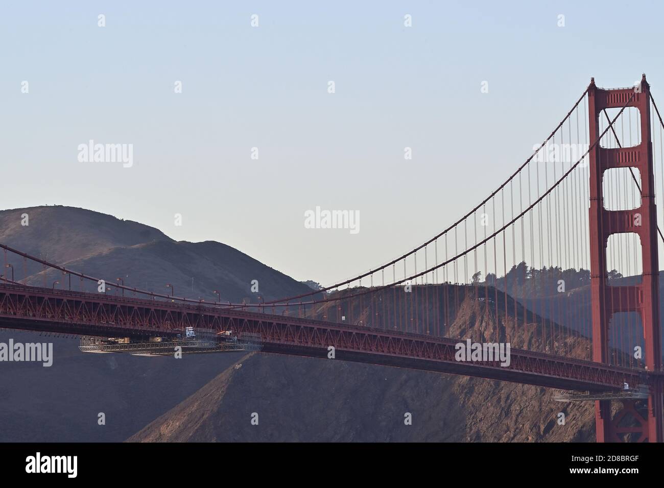 Golden Gate Bridge Construction, San Francisco, États-Unis Banque D'Images