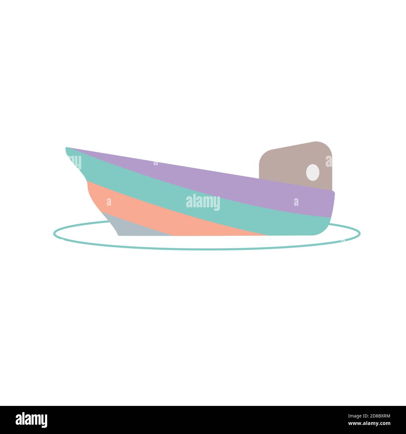 Icône bateau Clipart Vector Design isolé Illustration de Vecteur