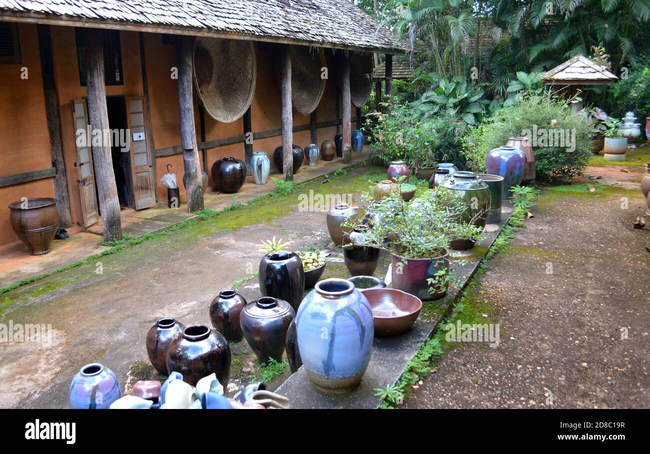 Chiang Rai, Thaïlande - Pottery Maker Display Grounds Banque D'Images