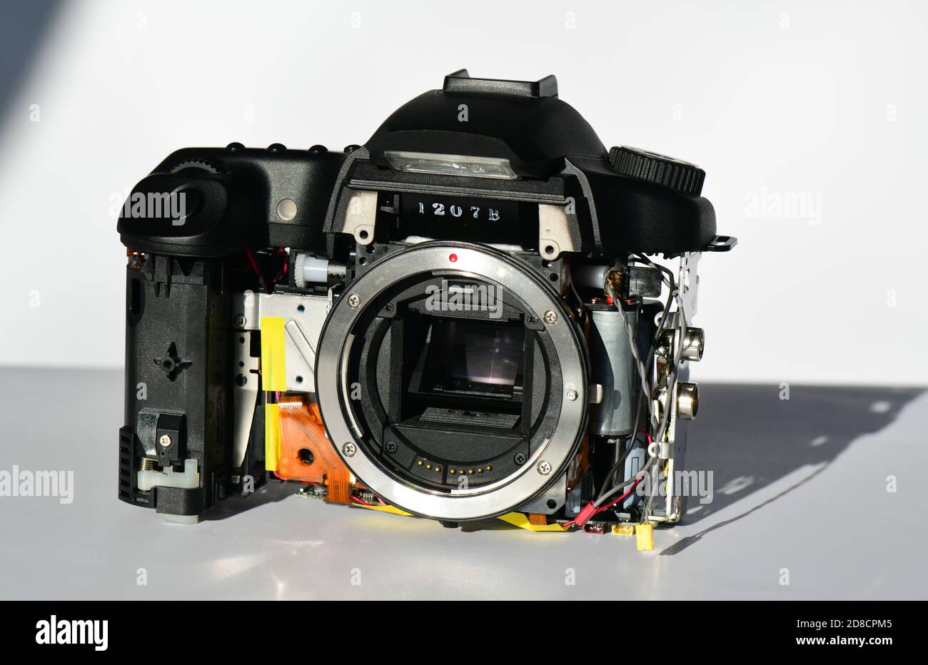caméra numérique montrant le capteur ccd d'image ( dispositif couplé chargé ) Banque D'Images