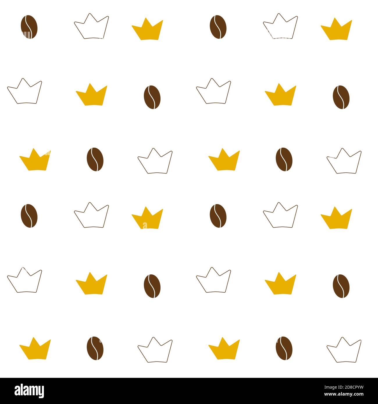 Motif grains de café sans couture dessin à la main illustration vectorielle Illustration de Vecteur