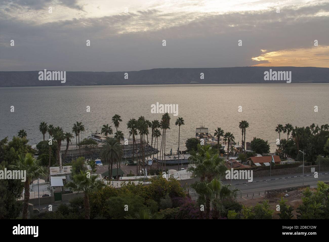 Tiberias, طبريا, Tyberiada, טבריה, Israël, Izrael, ישראל; matin sur la mer de Galilée. Morgen auf dem Voir Genezareth. בוקר על הכנרת Banque D'Images