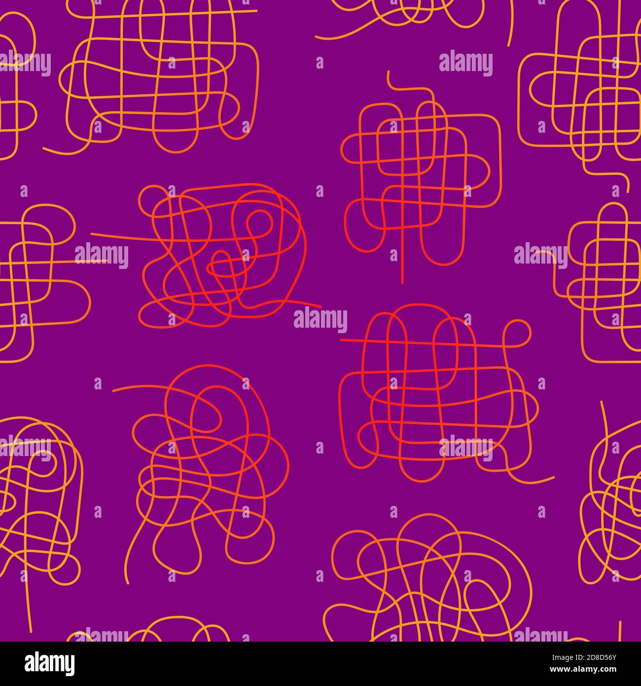 Motif abstrait sans couture avec des griffettes en dégradé sur fond violet. Illustration vectorielle. Illustration de Vecteur