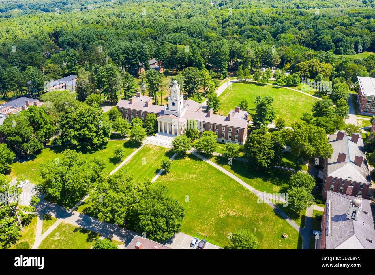 Samuel Phillips Hall, Phillips Academy — Andover, Andover, Massachusetts, États-Unis Banque D'Images