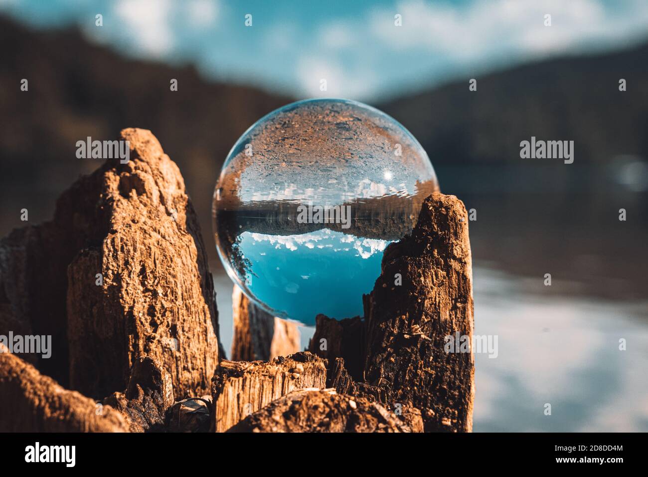 Photo de boule de lentille de lacs de Plitvice Banque D'Images
