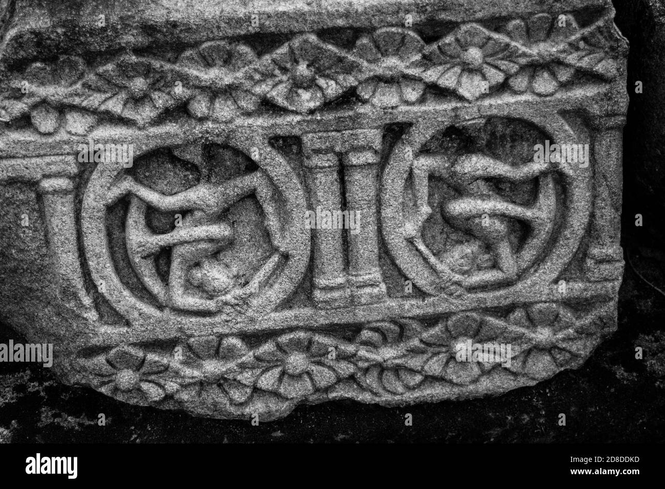 Ruines de Deopahar, le site archéologique de Deopahar est situé à Numaligarh, district de Golaghhat, Assam Banque D'Images