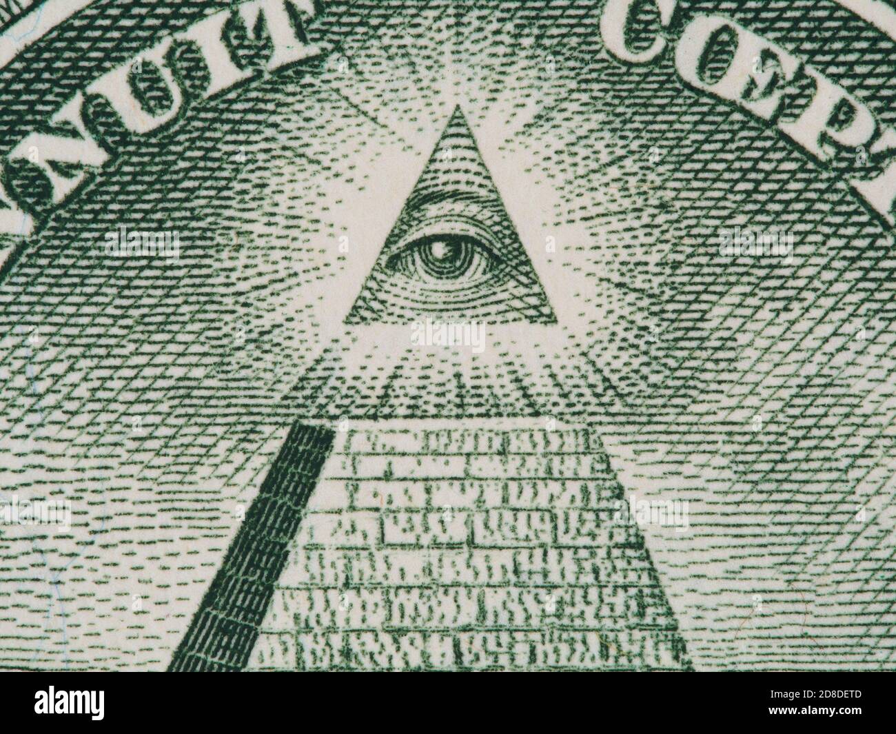 Eye of Providence (All-seeing Eye of God) de US One dollar bill super