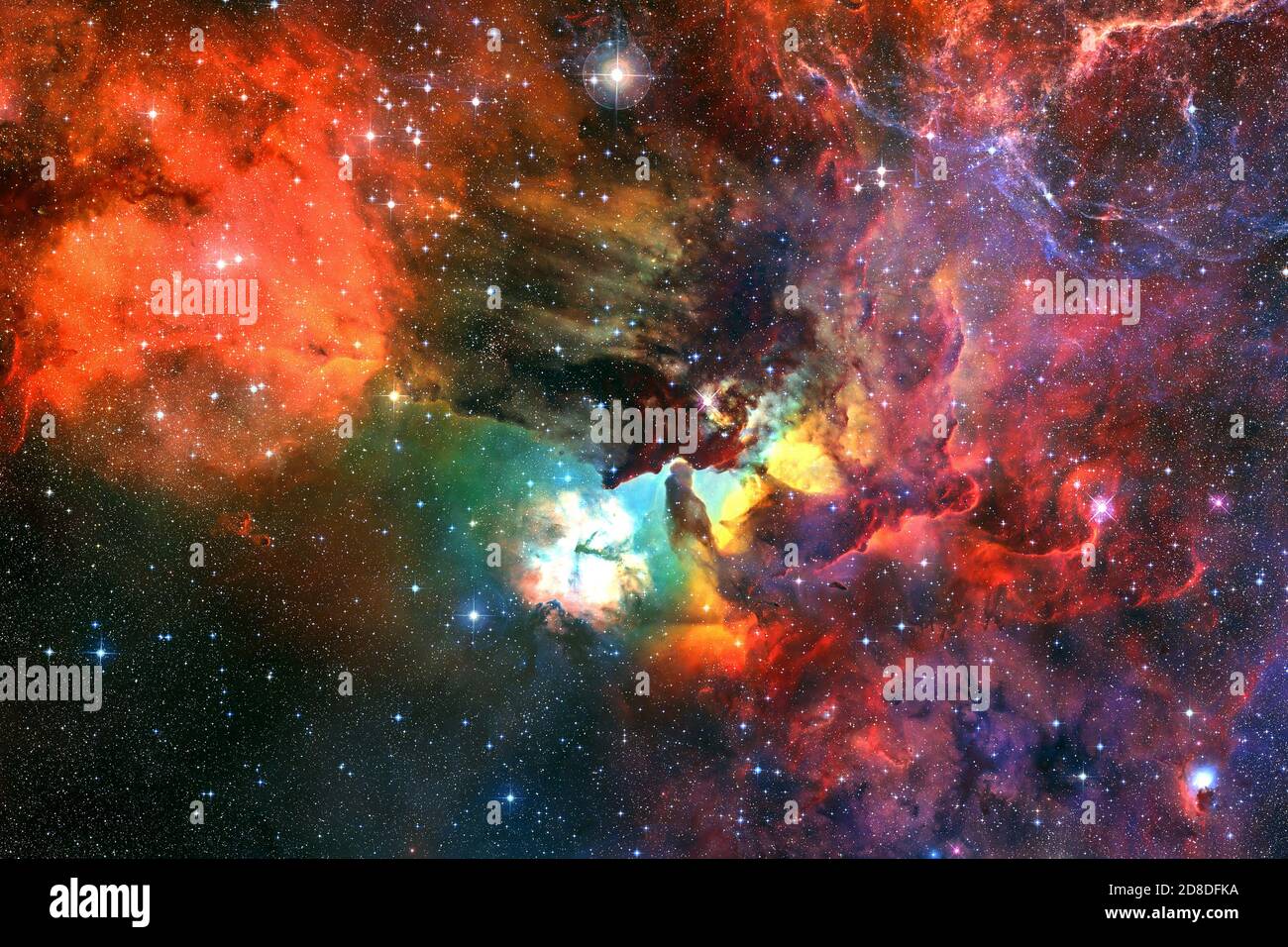 Espace. Cosmos de science-fiction. Éléments de cette image fournis par la NASA Banque D'Images