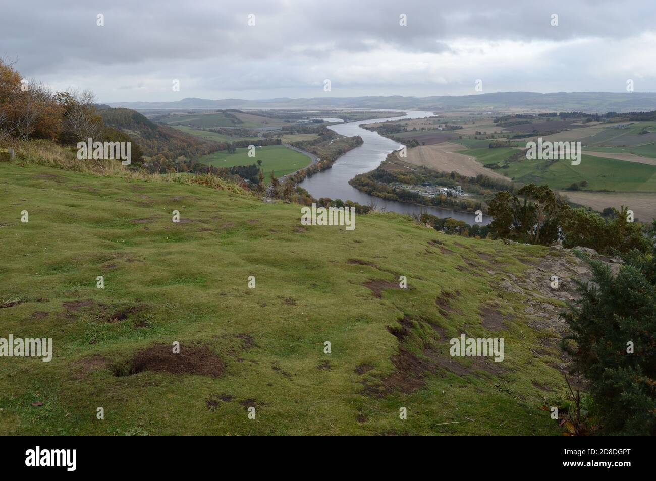Vue sur la rivière Tay depuis Kinnoull Hill, Perth Banque D'Images