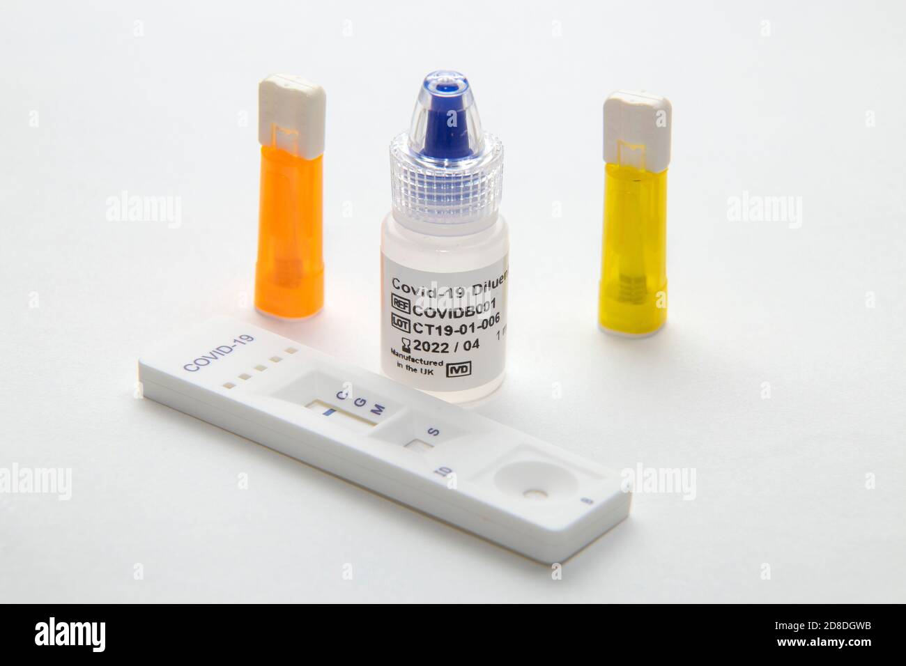 Étude de recherche sur le coronavirus Covid 19 dans le dépistage des anticorps à domicile. Kit de test d'anticorps.pandémie, épidémie, Banque D'Images