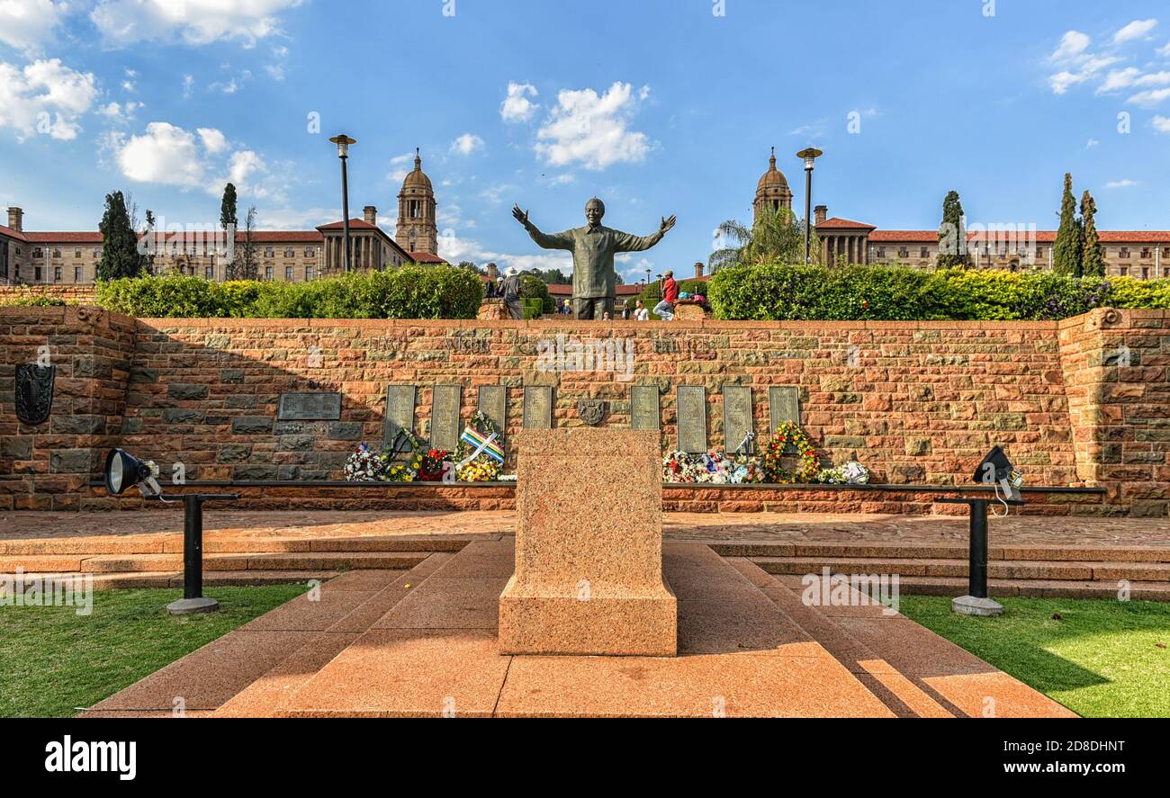 La statue de Nelson Mandela à l'Union Buildings, Pretoria, Afrique du Sud Banque D'Images