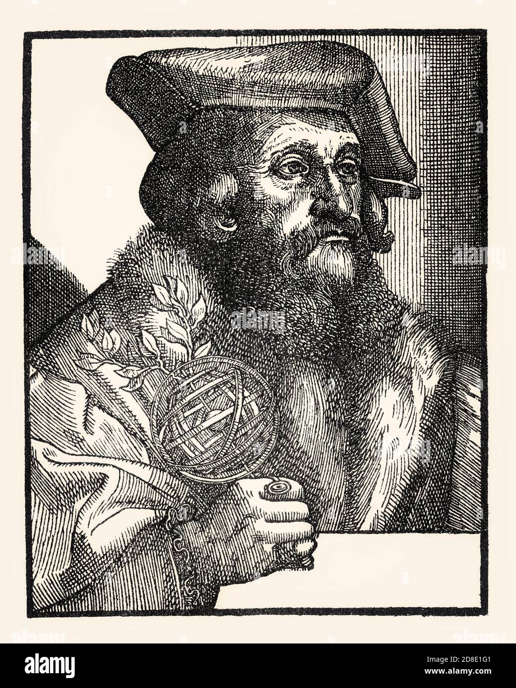 Portrait de Girolamo Fracastoro, c 1476/8 – 1553, médecin, poète et érudit italien Banque D'Images