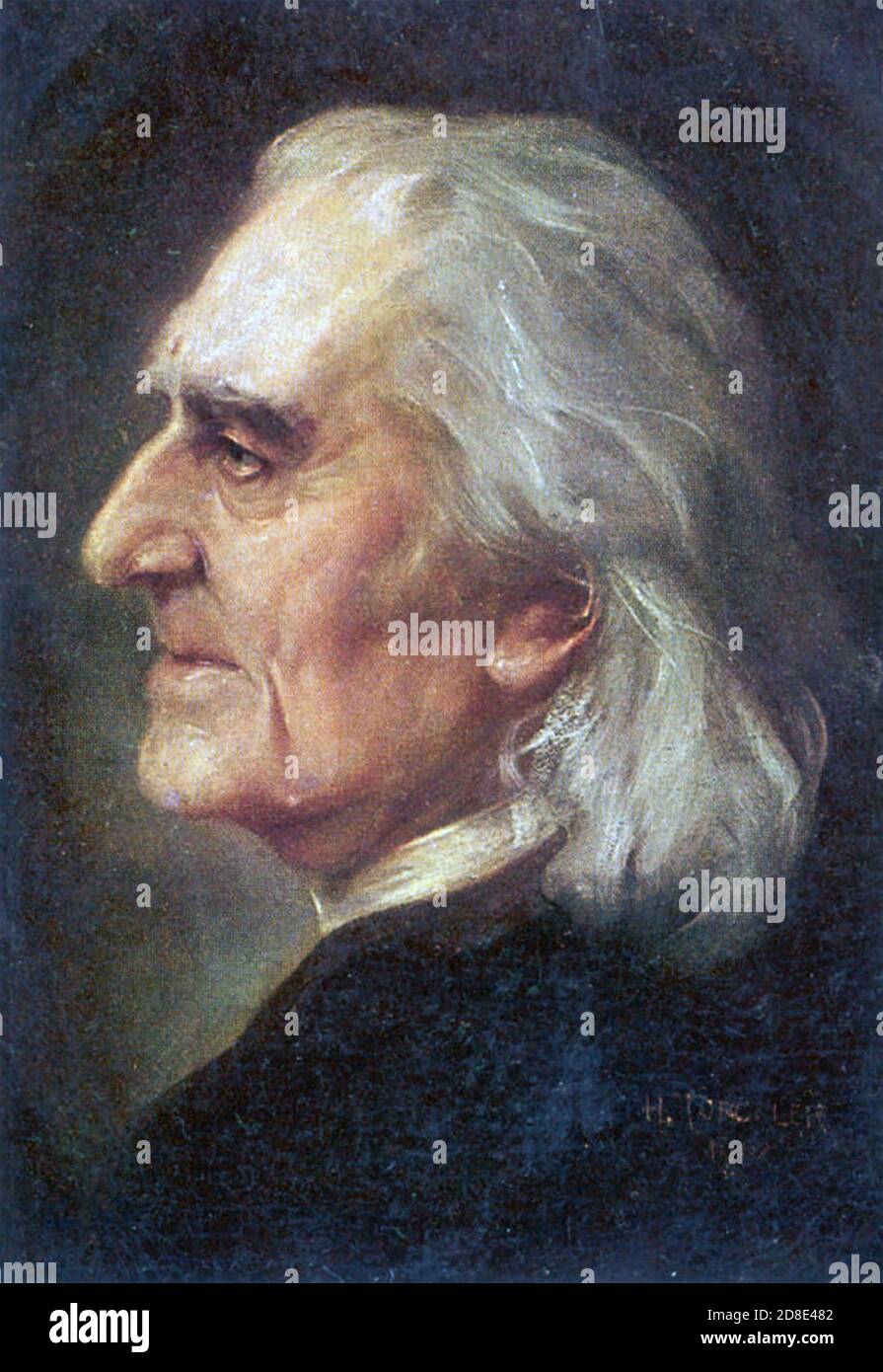 FRANZ LISZT (1811-1886) compositeur hongrois vers 1885 Banque D'Images