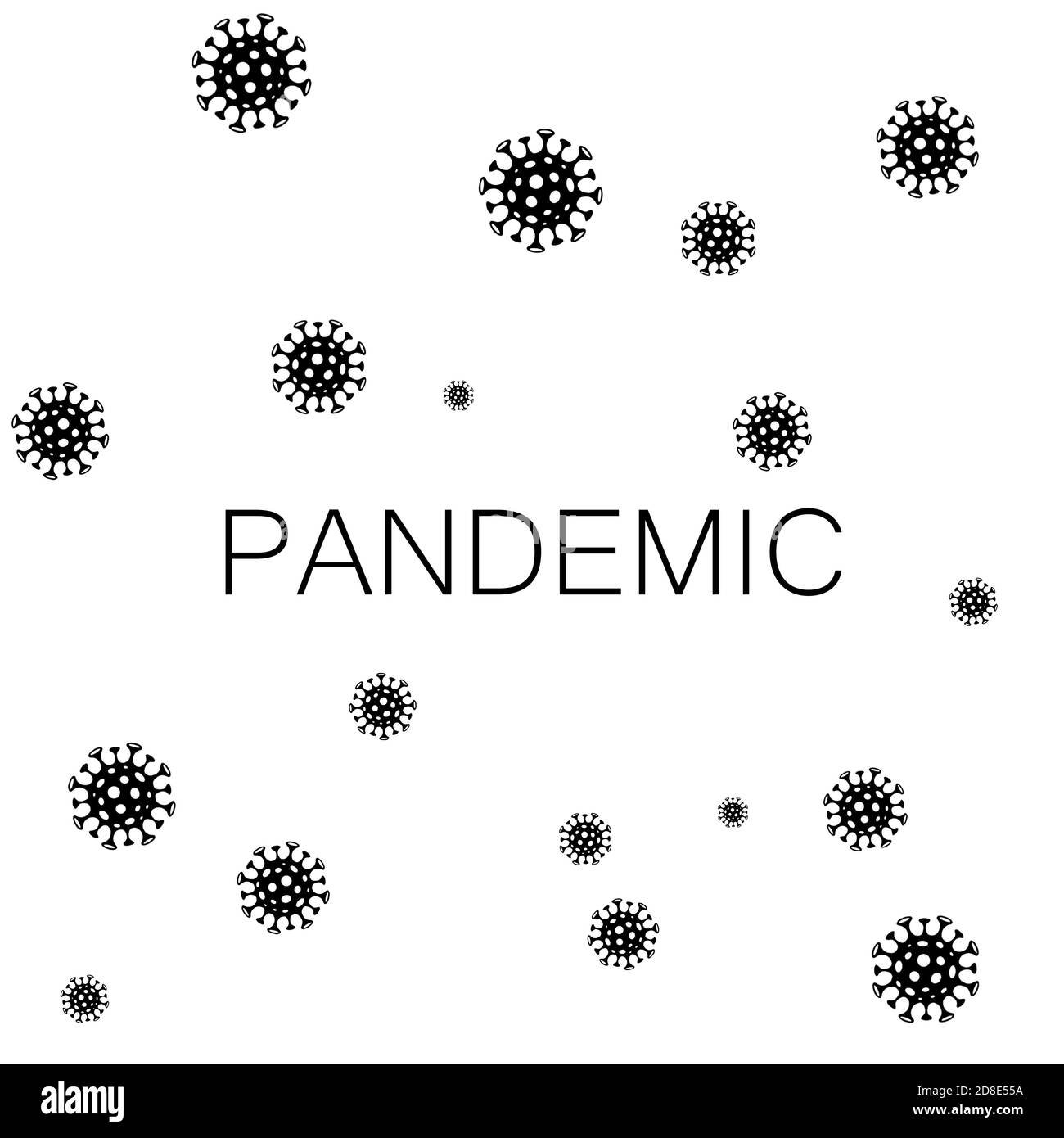Pandémie , coronavirus covid 19 Banque D'Images