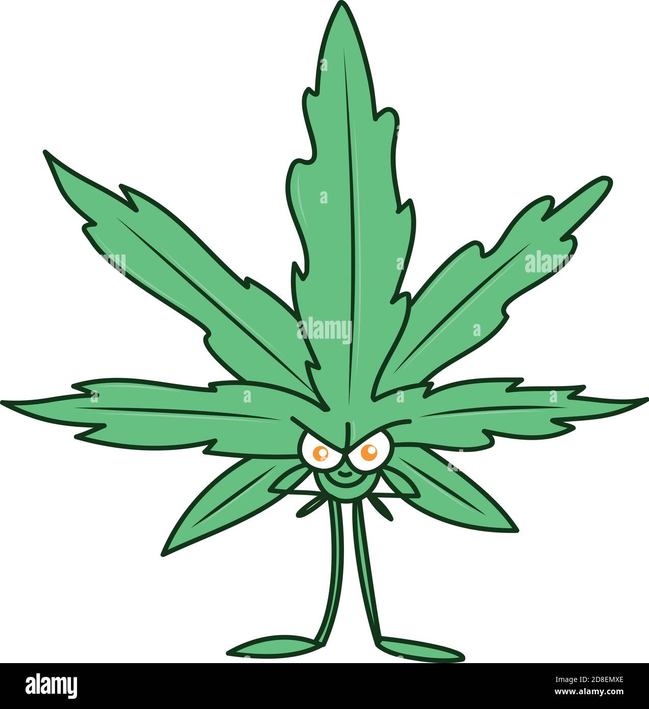 Un personnage de dessin animé pot gai avec une illustration joyeuse de vecteur Illustration de Vecteur