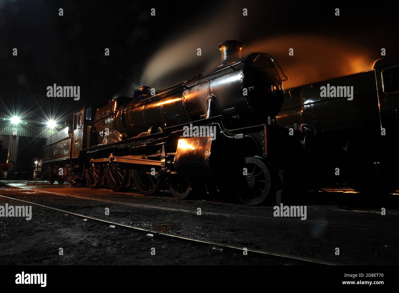 « Erlestoke Manor » et « KInlet Hall » sur le hangar de BridgNorth. Banque D'Images