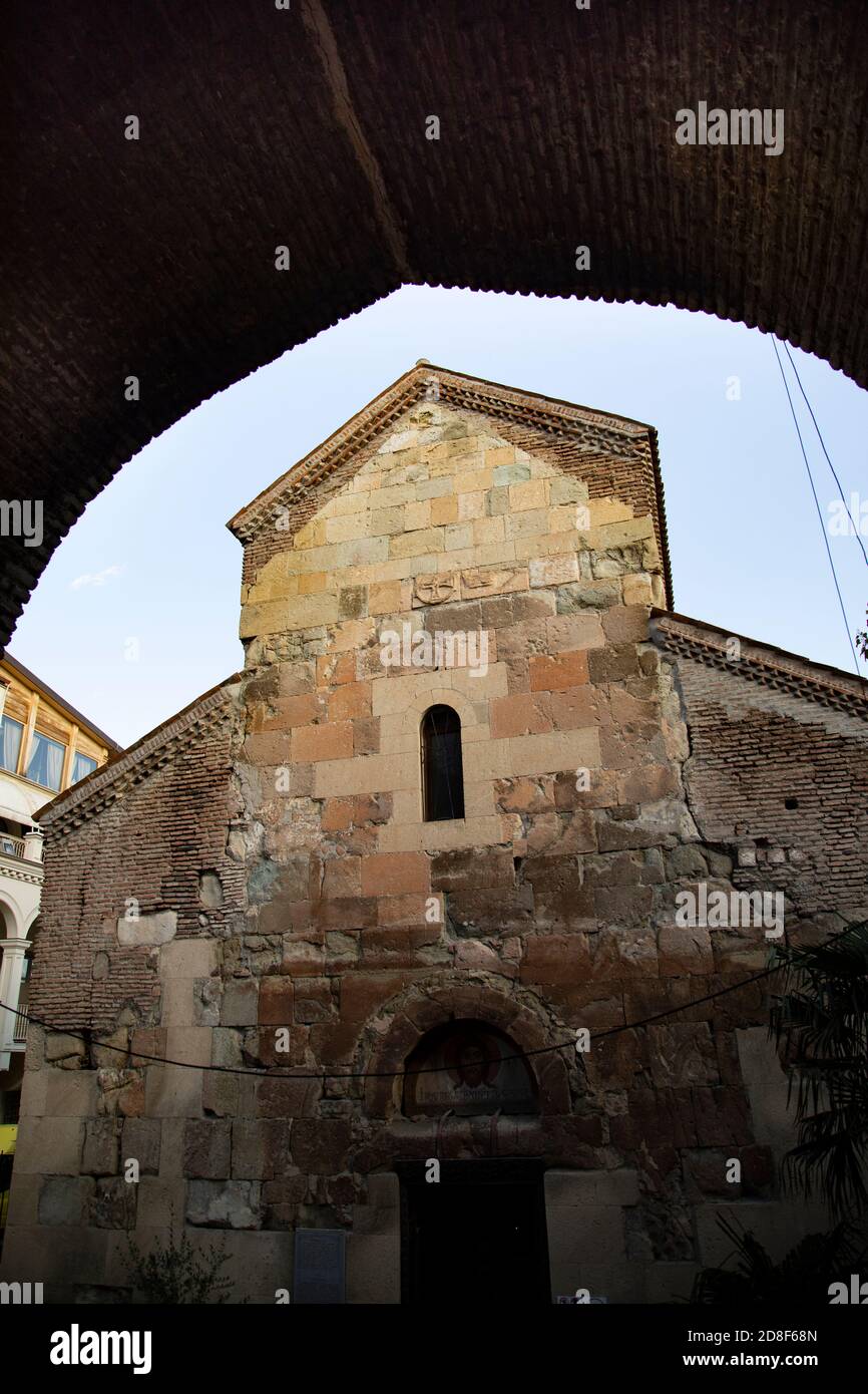 La basilique d'Anchiskhati, la plus ancienne église de Tbilissi, est une basilique du 6ème siècle dans la vieille ville de Tbilissi, Géorgie, Caucase, Europe. Banque D'Images