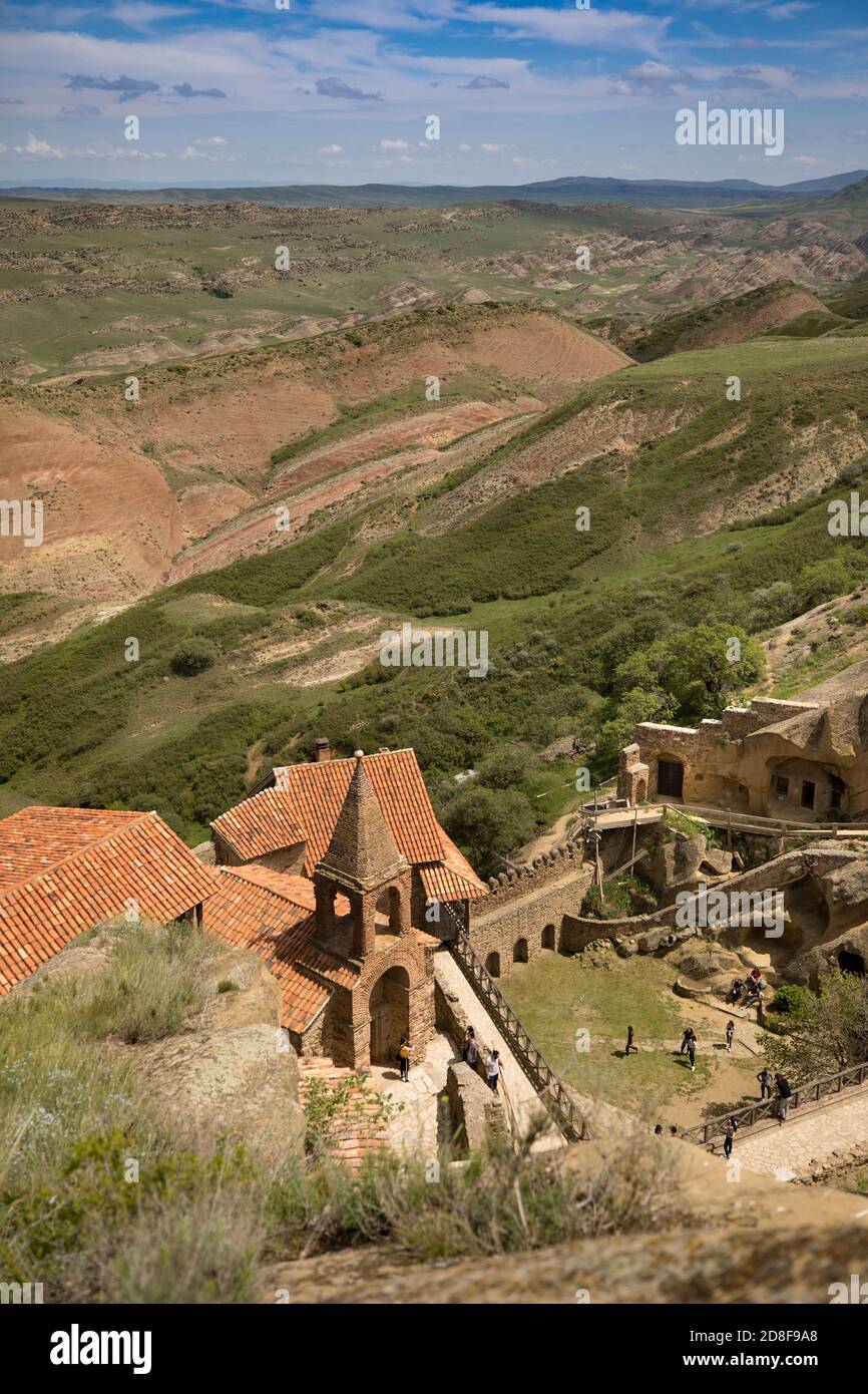 Le monastère Davit Gareja est un monastère chrétien de haut niveau du 6e siècle, situé en Géorgie, dans le Caucase, en Europe. Banque D'Images