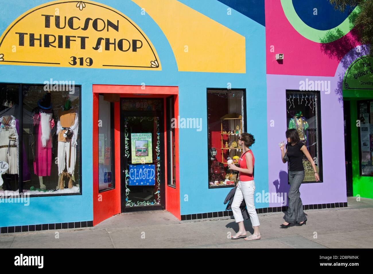 Tucson Thrift Shop, 4e Avenue Shopping District, Tucson, comté de Pima, Arizona, États-Unis Banque D'Images