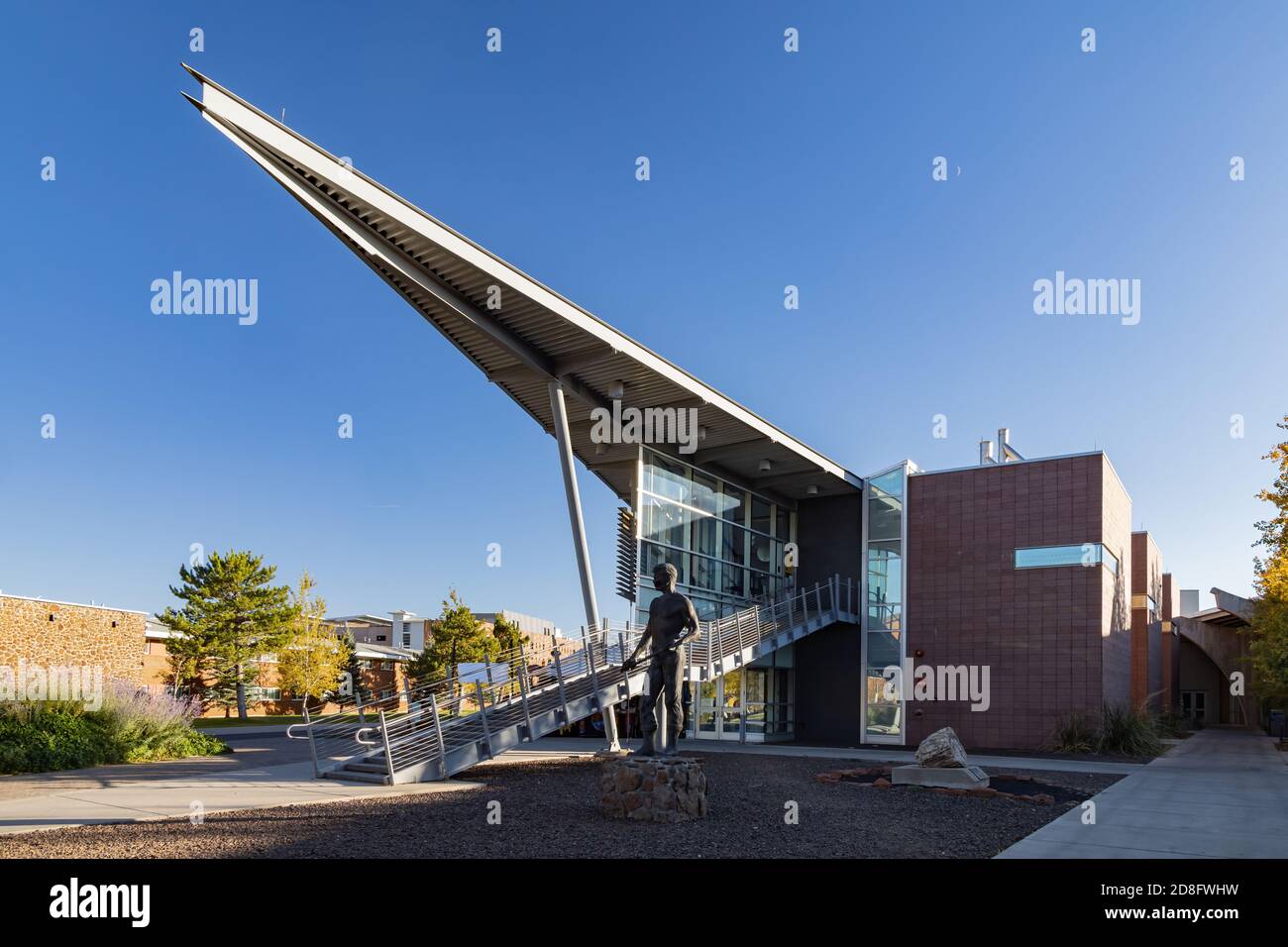 Vue ensoleillée sur un bâtiment de l'université de l'Arizona du Nord à Arizona Banque D'Images