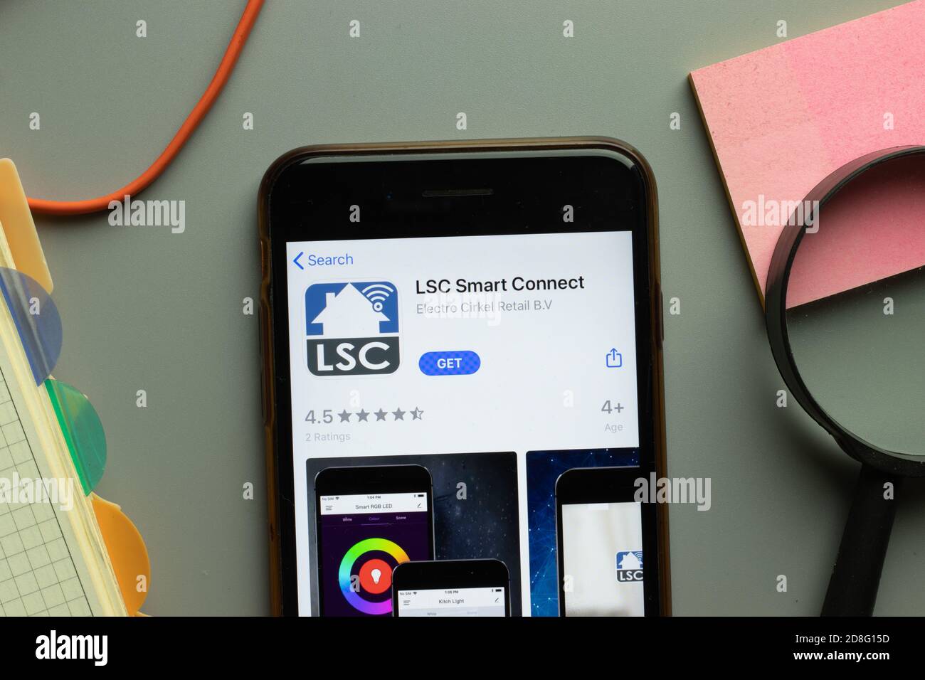 New York, États-Unis - 26 octobre 2020 : logo de l'application mobile Smart Connect LSC sur l'écran du téléphone, illustration éditoriale Banque D'Images