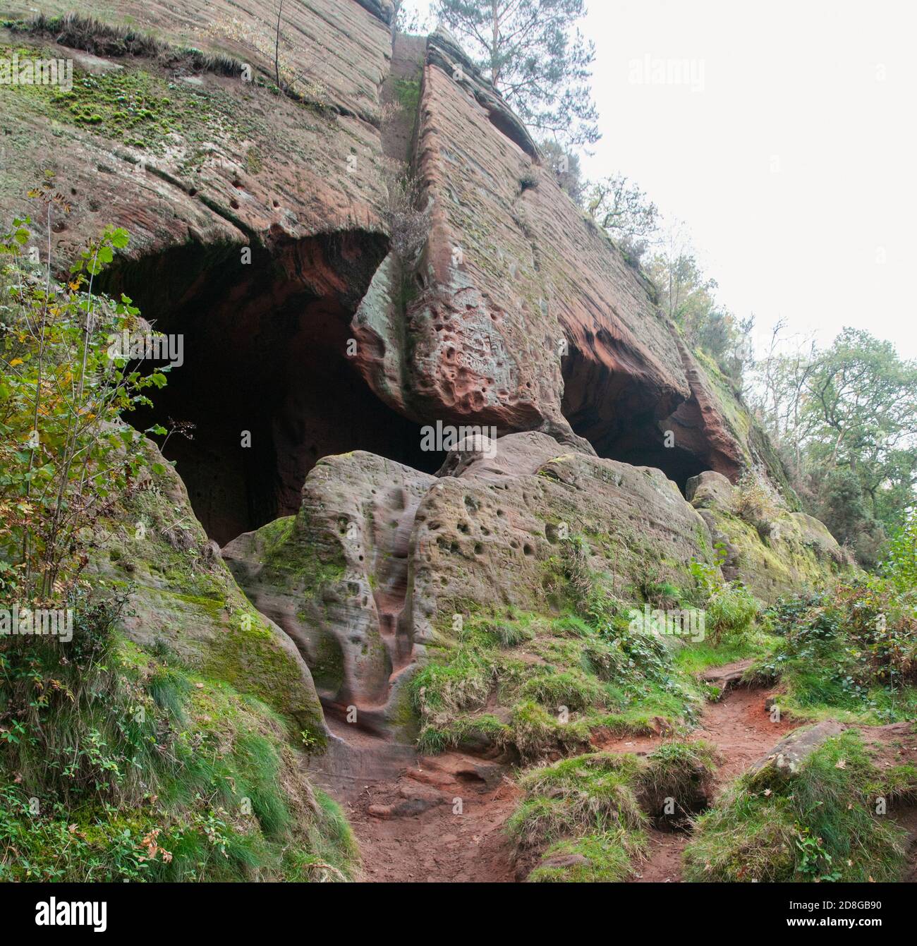 Autour du Royaume-Uni - Nanny's Rock, Kinver Edge, Banque D'Images