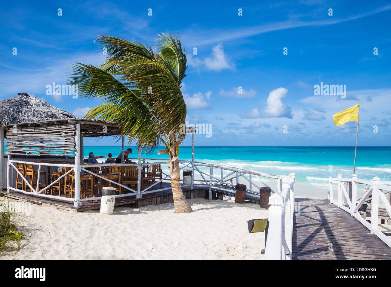 La province de Villa Clara, Cuba, l'archipel Jardines del Rey, Cayo Santa Maria, Playa Santa Maria Banque D'Images