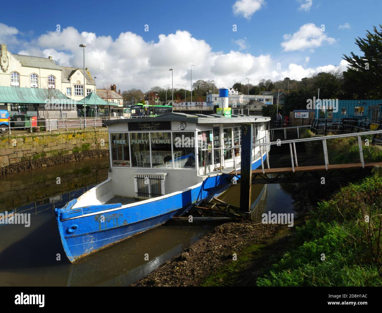 Paddle Steamer Compton Castle, Lemon Quay, Truro, Cornwall. Banque D'Images