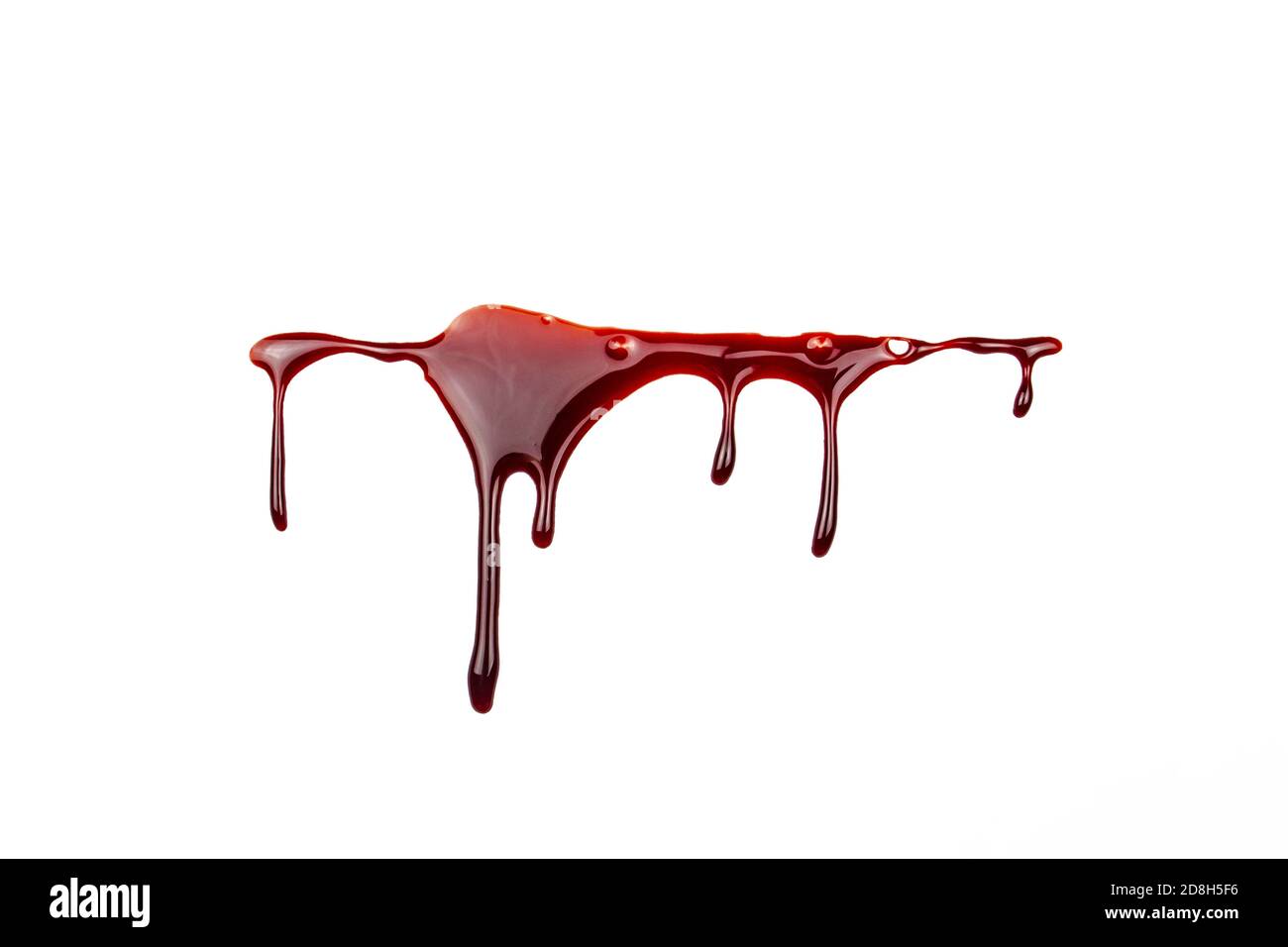 Une éclaboussure de sang. Un sang qui coule vers le bas. Un schéma  sanglant. Les concepts de sang peuvent être utilisés dans la conception  Photo Stock - Alamy