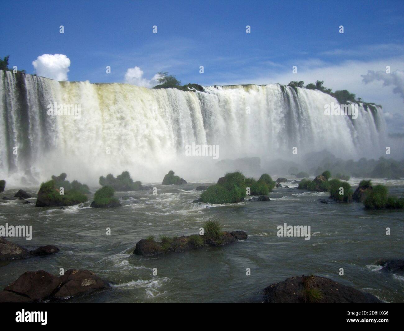 Chutes de Iguaçu entre l'Argentine et le Brésil Banque D'Images