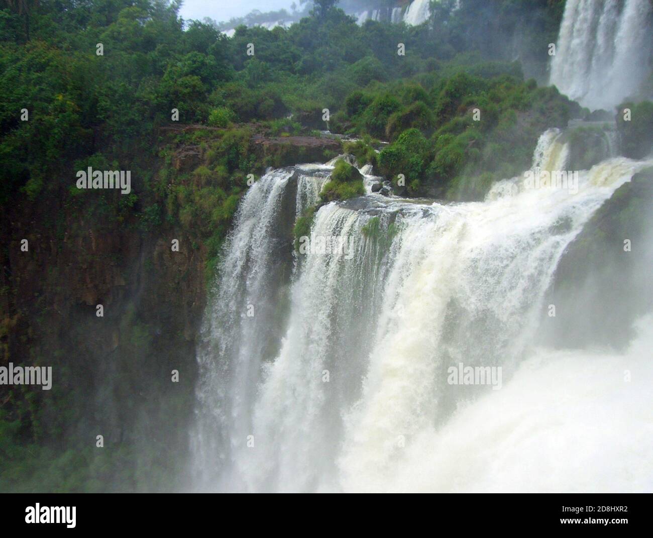 Chutes de Iguaçu entre l'Argentine et le Brésil Banque D'Images