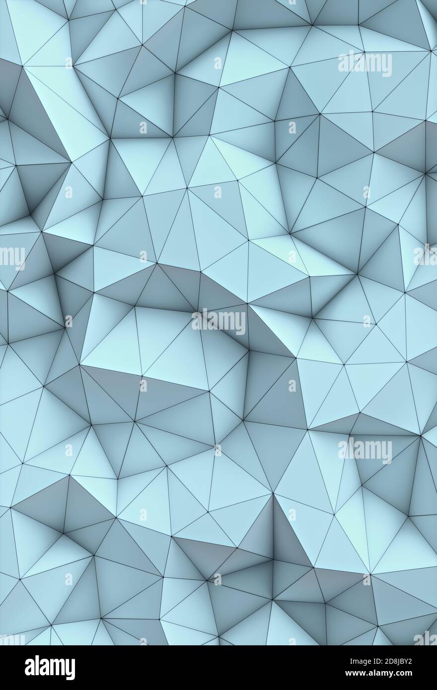 3D illustration. Abstract background image, in lines et géométriques formes triangulaires. Banque D'Images
