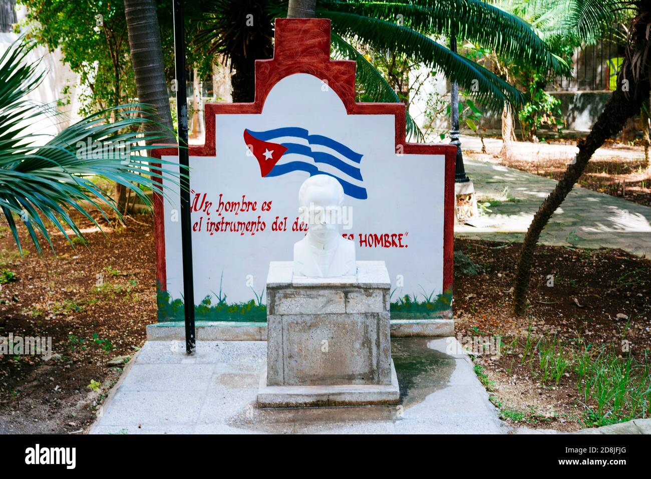 Monument Martí dans les jardins de l'Assemblée municipale de puissance populaire, la Vieille Havane - Alamblea Municipal del Poder populaire, la Habana vieja. Hôtel de ville. L Banque D'Images