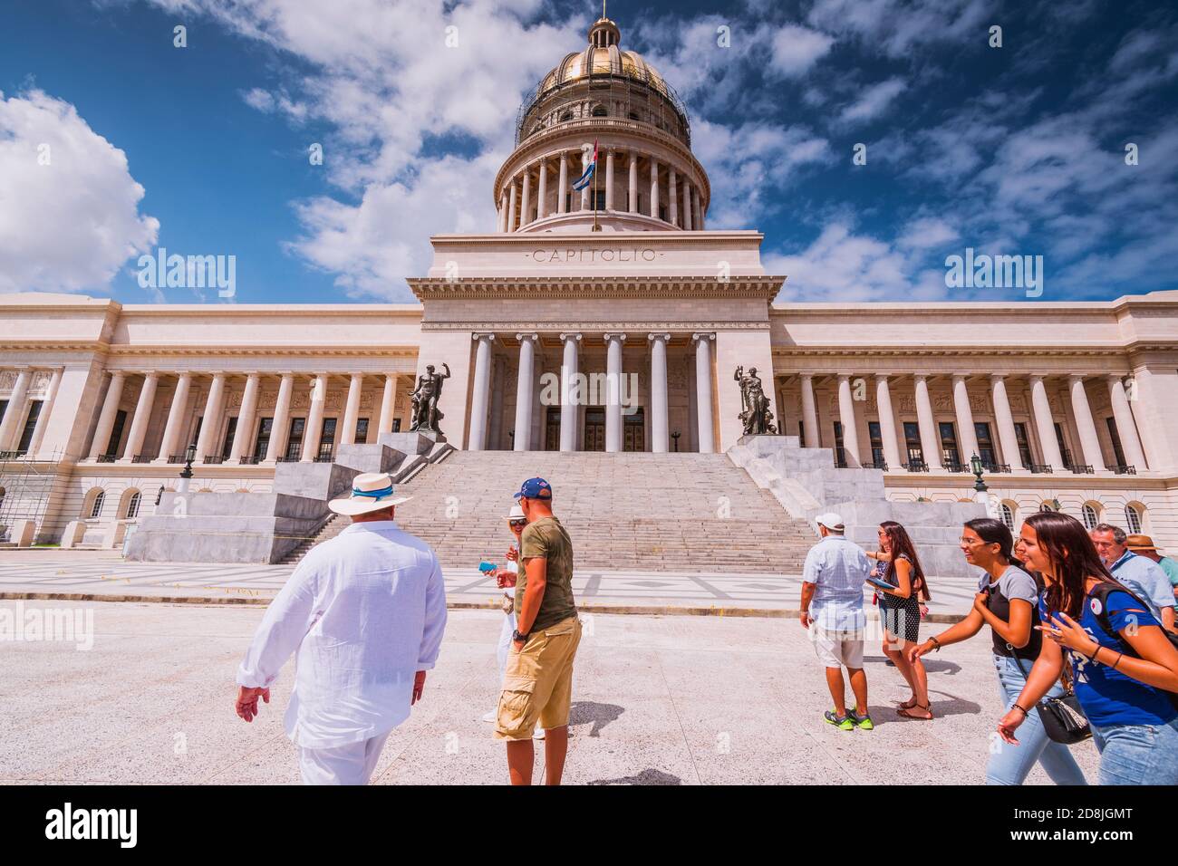 El Capitolio, ou le bâtiment du Capitole national - Capitolio Nacional de la Habana - est un édifice public et l'un des sites les plus visités de la Havane, ca Banque D'Images