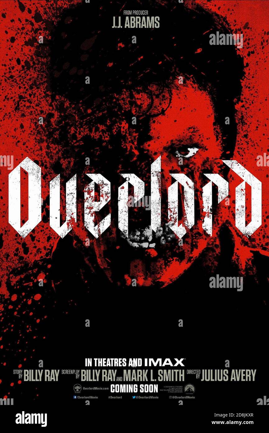 POSTER DE FILM, OVERLORD, 2018 © PARAMOUNT Banque D'Images